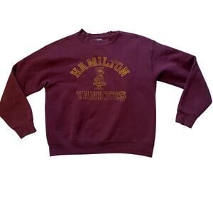 Vintage 1990s Hamilton Yankees Edwin MLB Crewneck Sweatshirt Made USA fits Small
